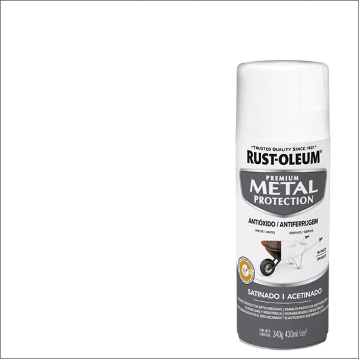 RUST OLEUM - Pintura Anticorrosiva Spray 0.43 l Satinado Blanco