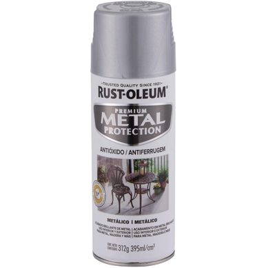 Pintura anticorrosiva en spray brillante 312 gr plateado