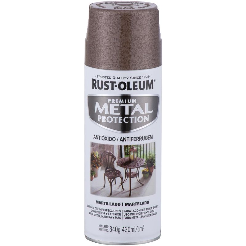RUST OLEUM - Pintura anticorrosiva en spray mate 340 gr café