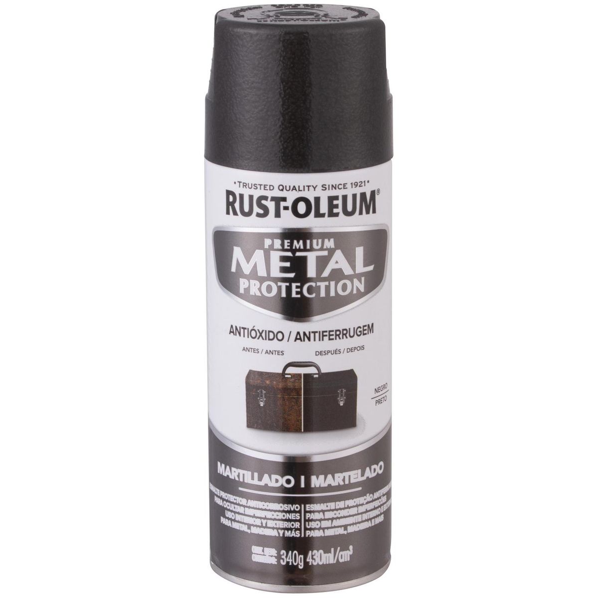 RUST OLEUM - Pintura Anticorrosiva en Spray Spray 0.43 l Mate Negro