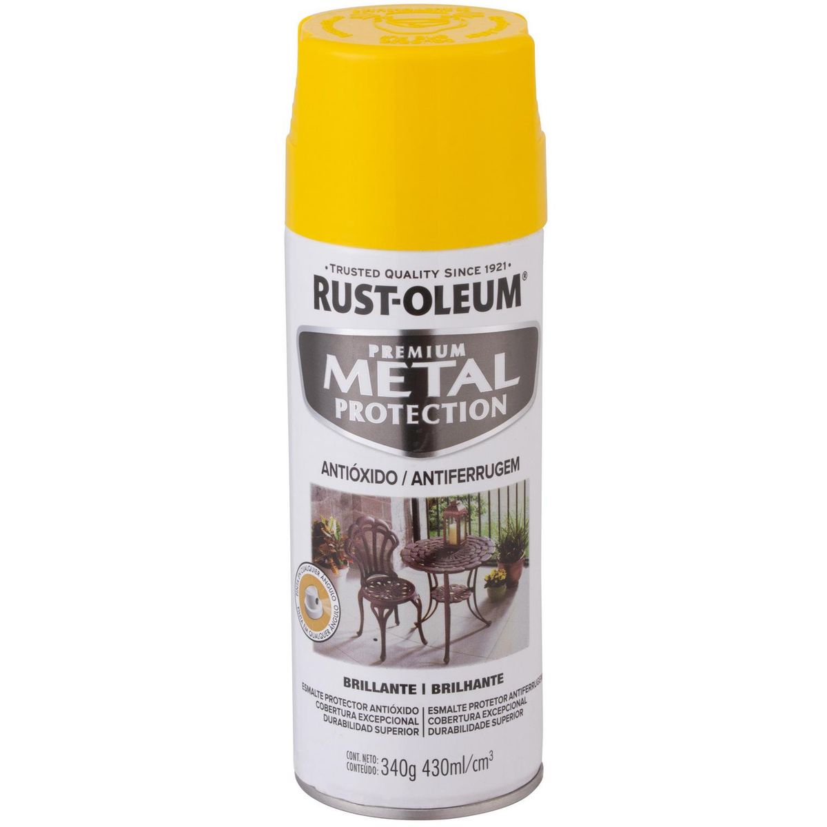 RUST OLEUM - Pintura Anticorrosiva Spray 0.43 l Mate Amarillo