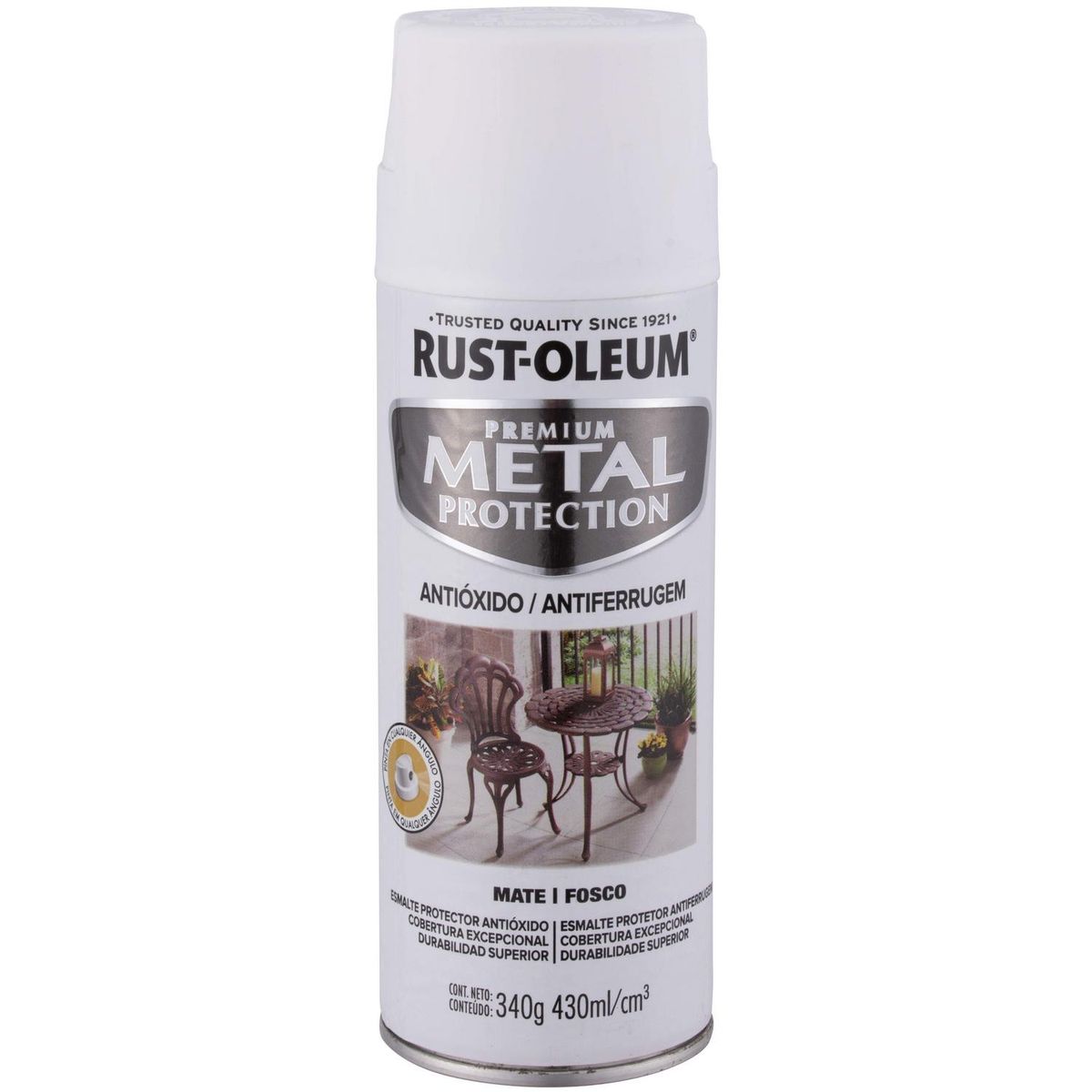 RUST OLEUM - Pintura Anticorrosiva Spray 0.43 l Mate Blanco