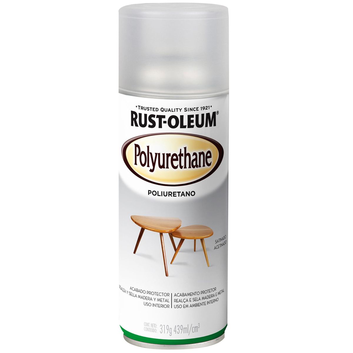 RUST OLEUM - Laca de Poliuretano Spray 0.439 l Satinado Transparente