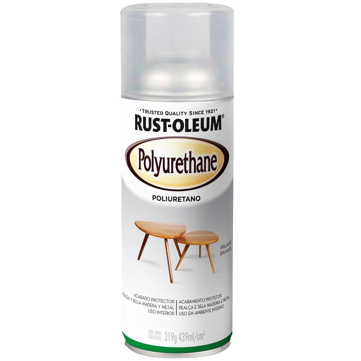 RUST OLEUM - Laca de Poliuretano Spray 0.439 l Brillante Transparente