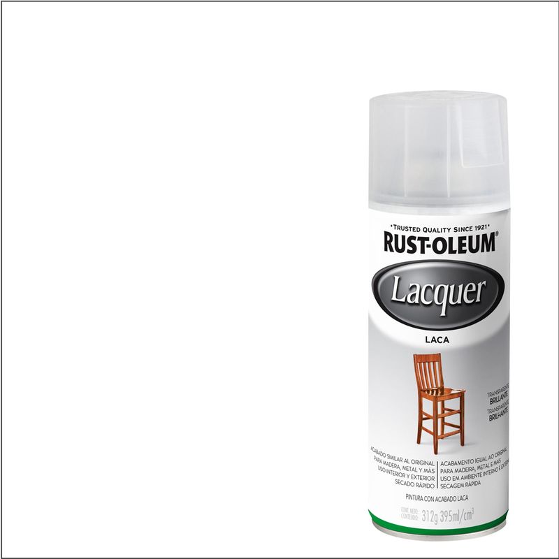 RUST OLEUM - Laca en spray satinada 312 gr transparente