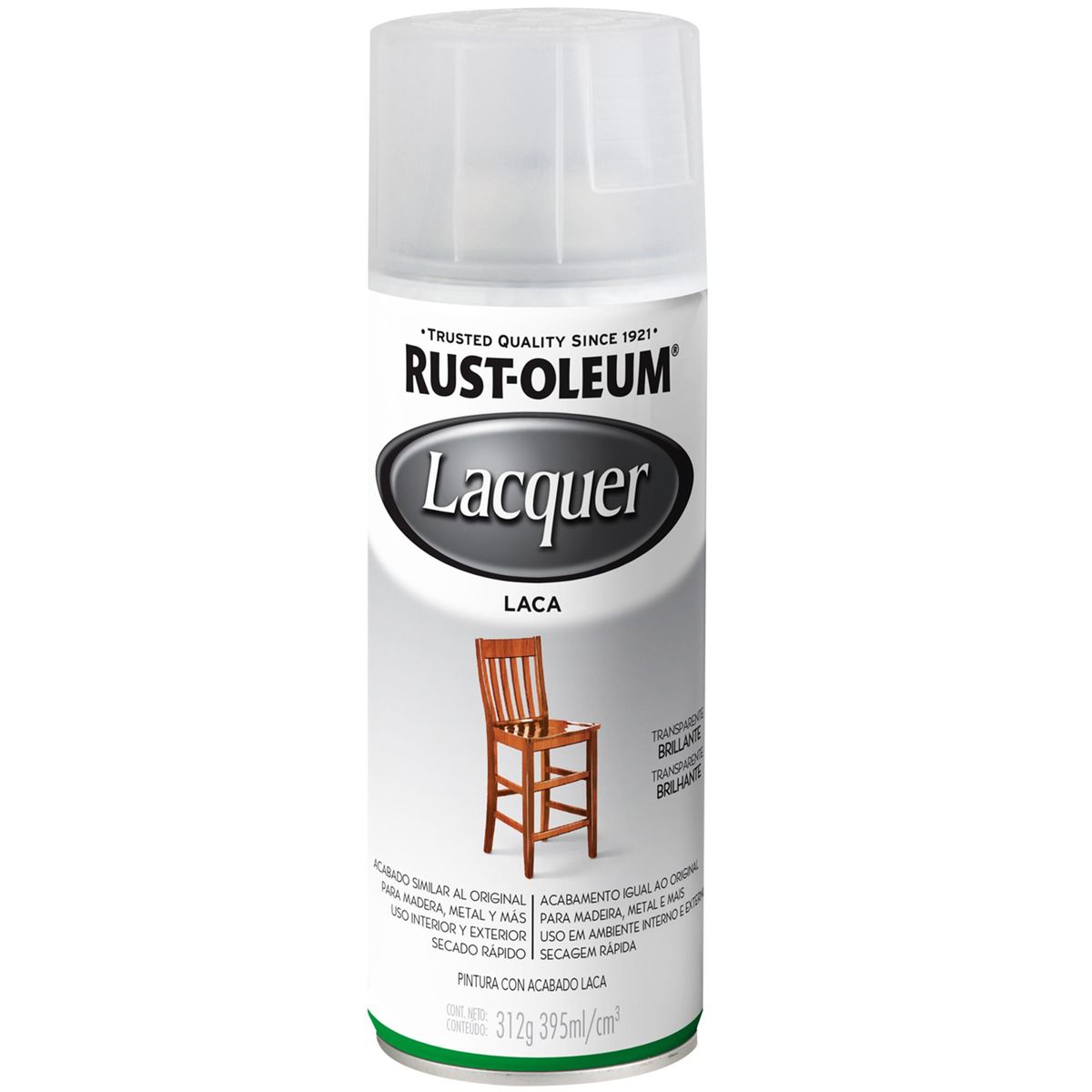 RUST OLEUM - Laca Fluorescente Spray 0.395 l Satinado Transparente