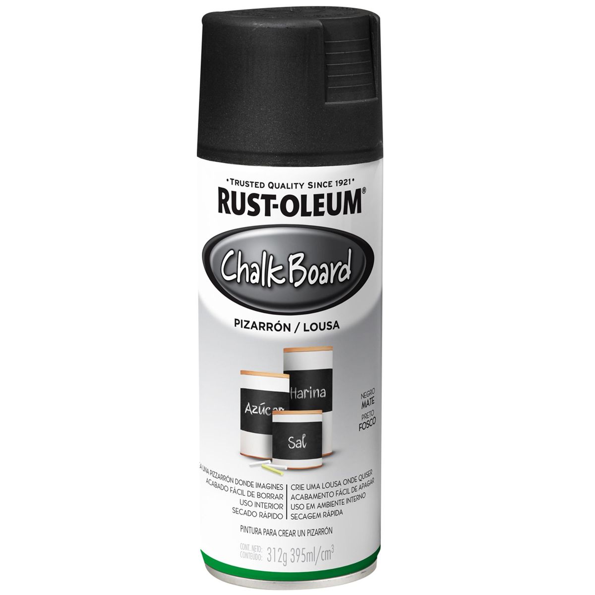 RUST OLEUM - Pintura Efecto Pizarra Spray 0.395 l Mate Negro