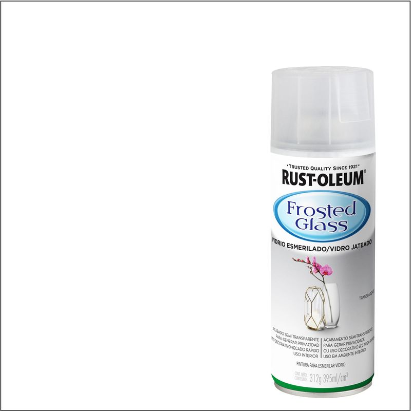 RUST OLEUM - Pintura en spray para vidrio empavonado 312 gr transparente