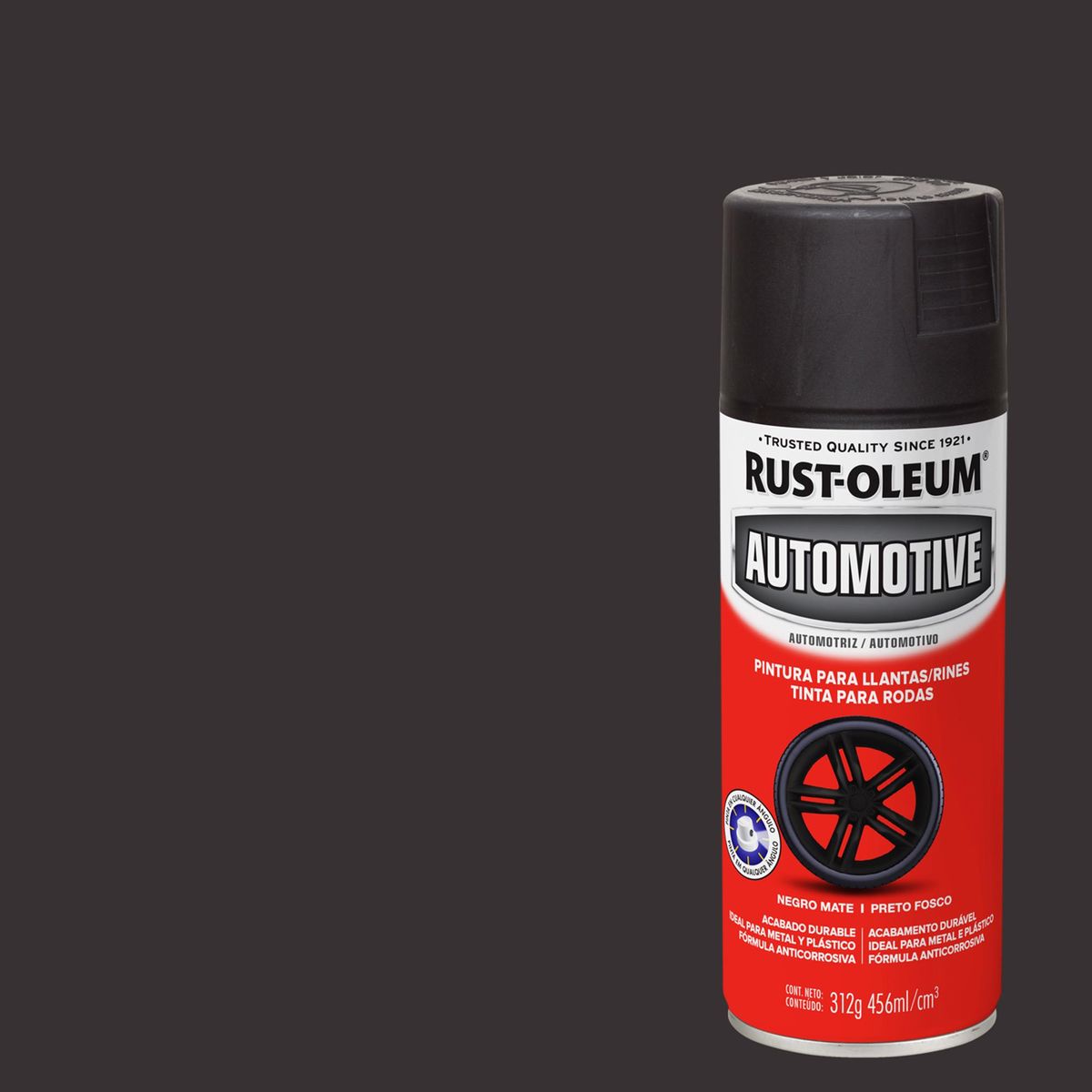 RUST OLEUM - Pintura Spray Spray 0.456 l Mate Negro