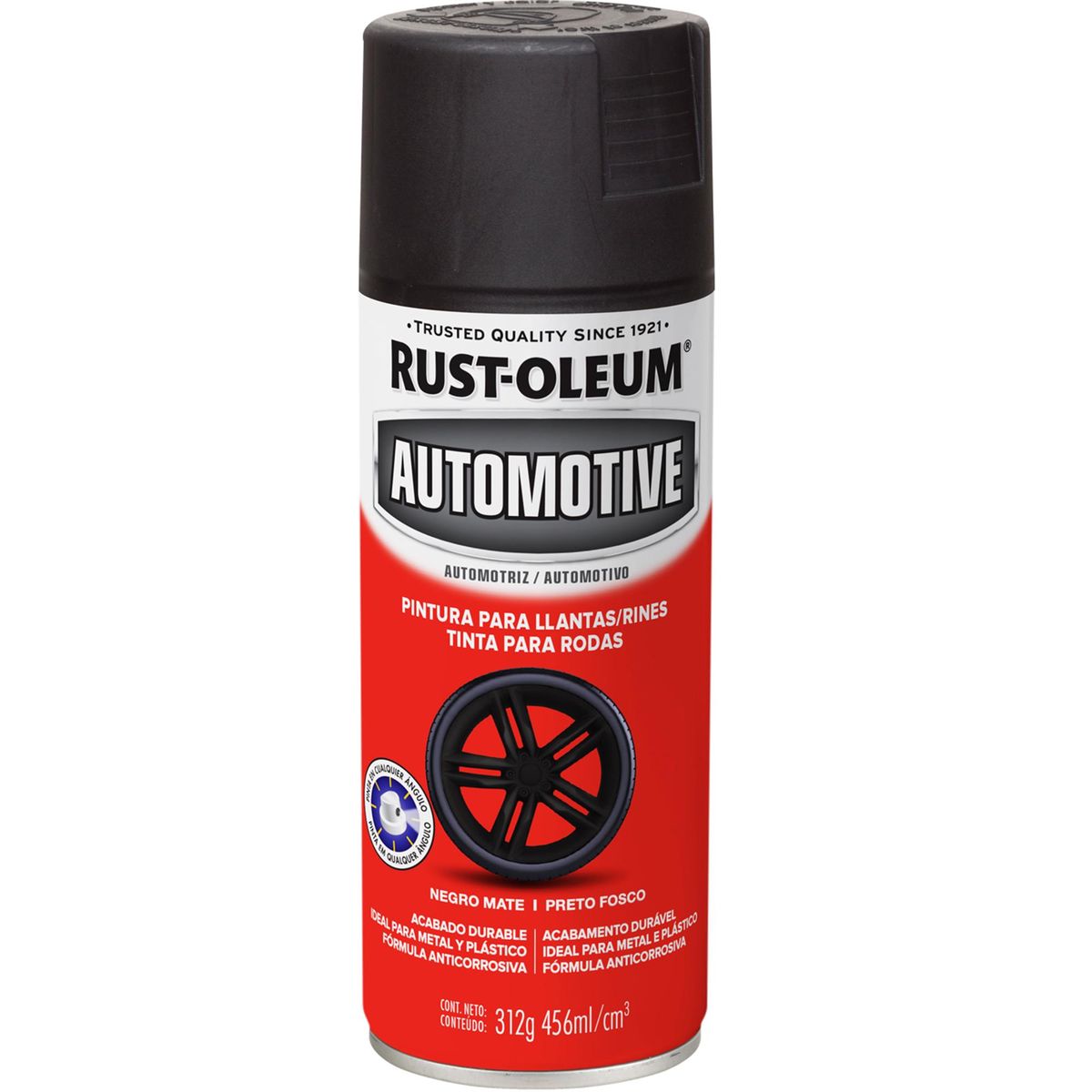 RUST OLEUM - Pintura Spray Spray 0.456 l Mate Negro