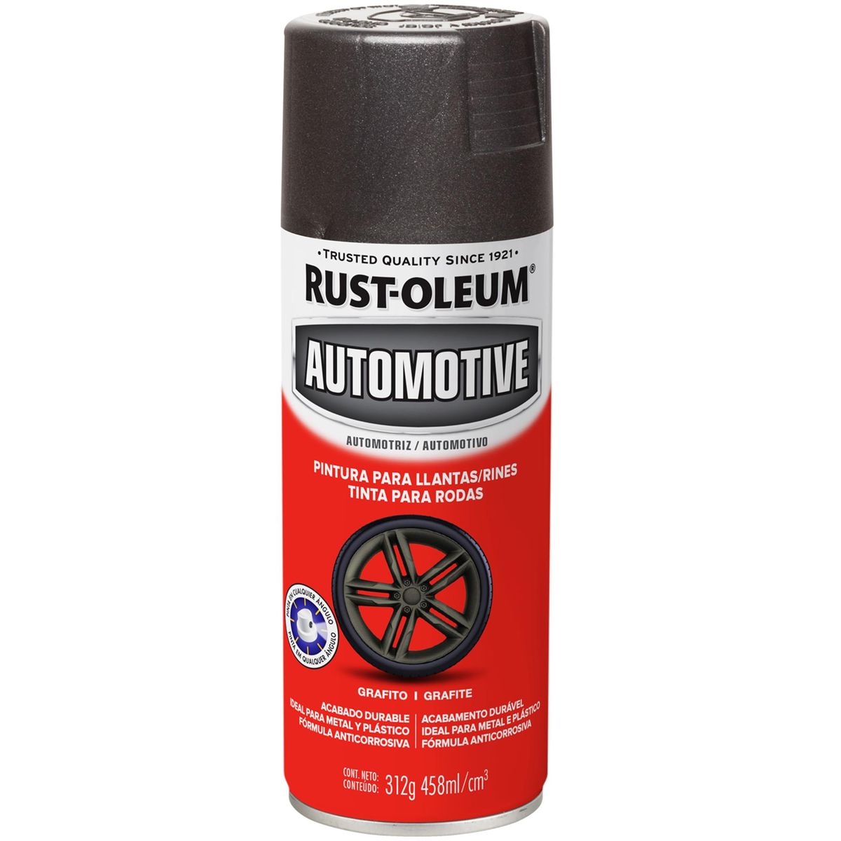 RUST OLEUM - Pintura para Llantas Spray 0.408 l Mate Grafito
