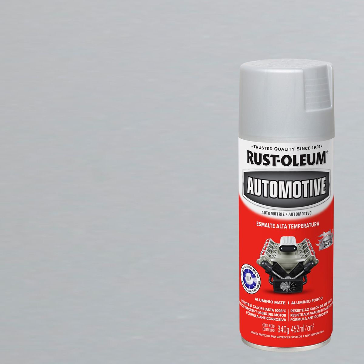 RUST OLEUM - Pintura en Spray Alta Temperatura Spray 0.355 l Mate Aluminio