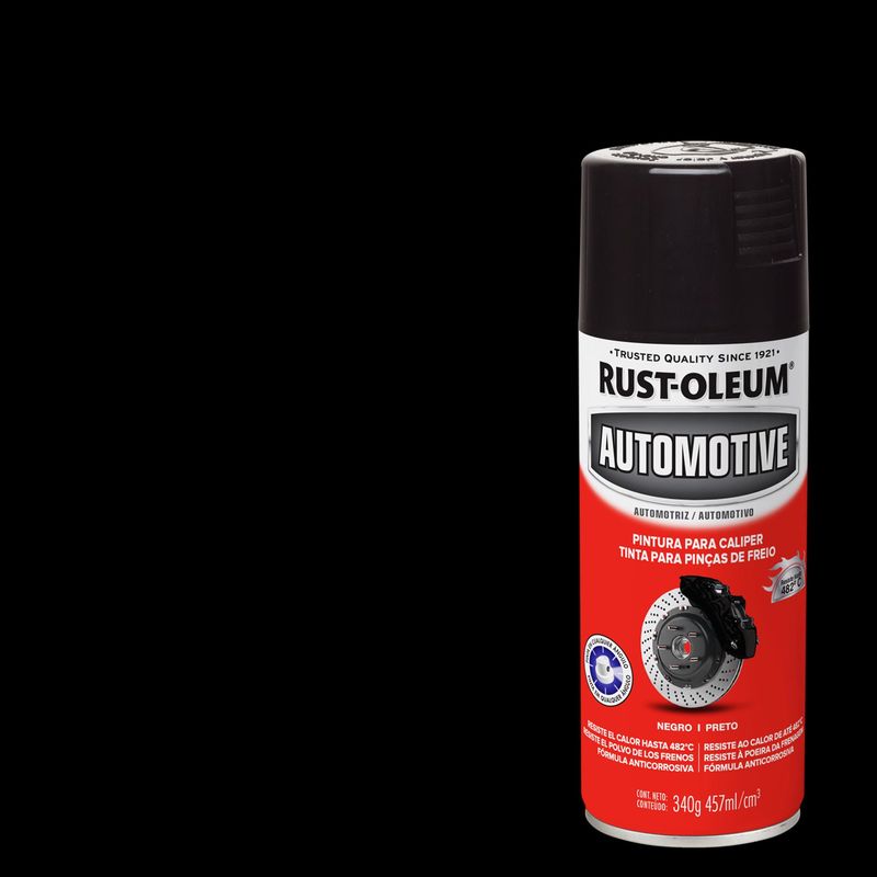 RUST OLEUM - Pintura en spray para calibradores de frenos brillante 340 gr negro