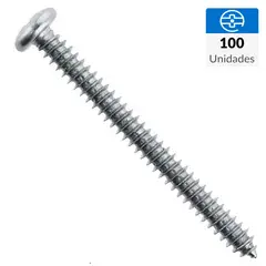 MAMUT - Tornillo Roscalata Cabeza Phillips Metal 2 " 8 mm 100 Unidades