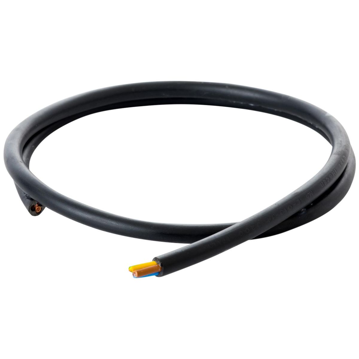 ELFLE - Cordón Eléctrico 3x0,75 mm2 Negro