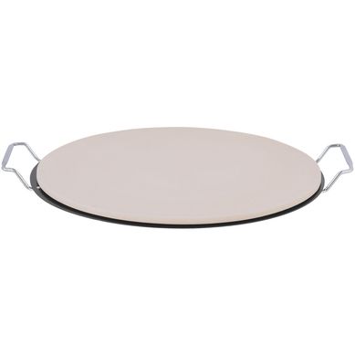 Piedra Redonda para Pizza 38 cm Metal Gris
