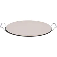 Piedra Redonda para Pizza 38 cm Metal Gris