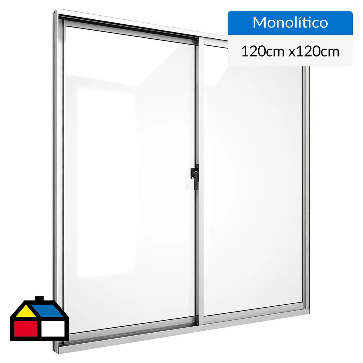 WINTEC - Ventana aluminio 120x120 cm monolítico mate corredera