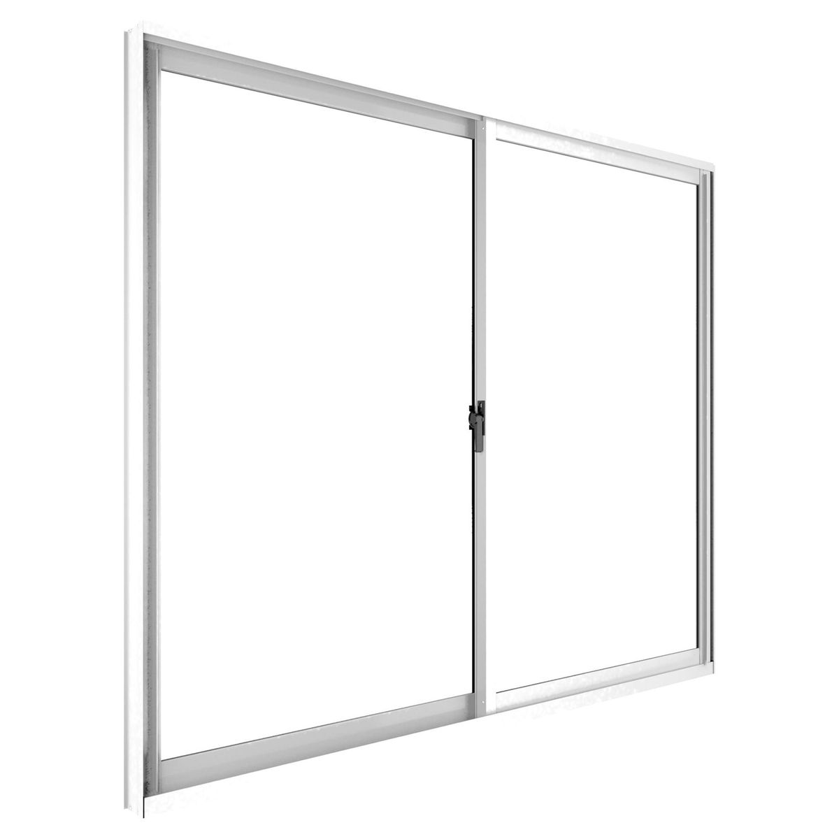 WINTEC - Ventana aluminio 121x100 cm monolítico blanco corredera