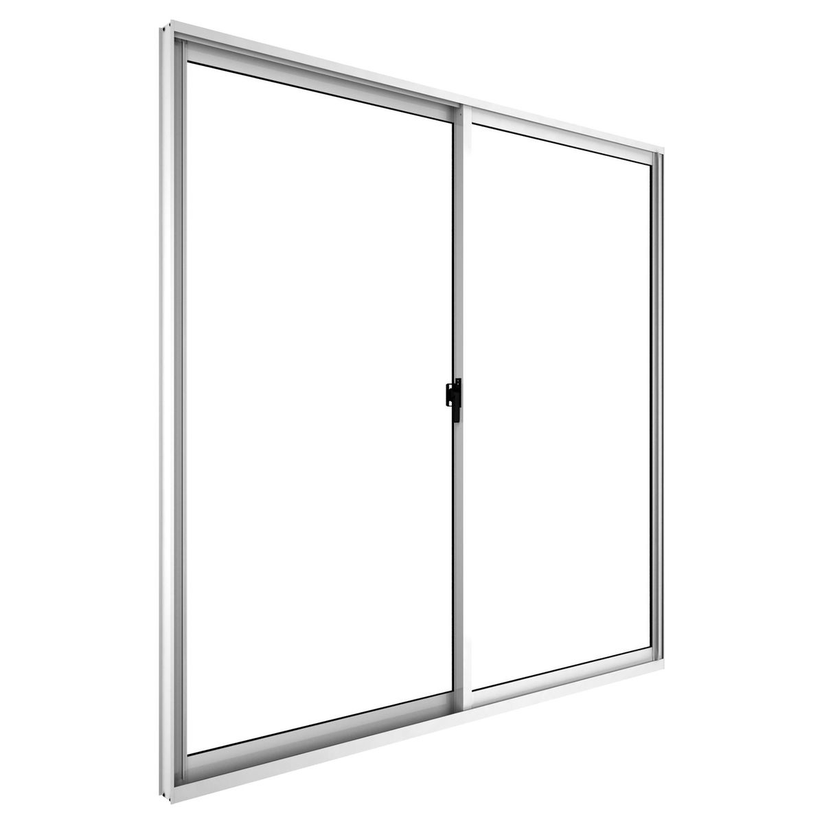 WINTEC - Ventana aluminio 120x120 cm monolítico blanco corredera