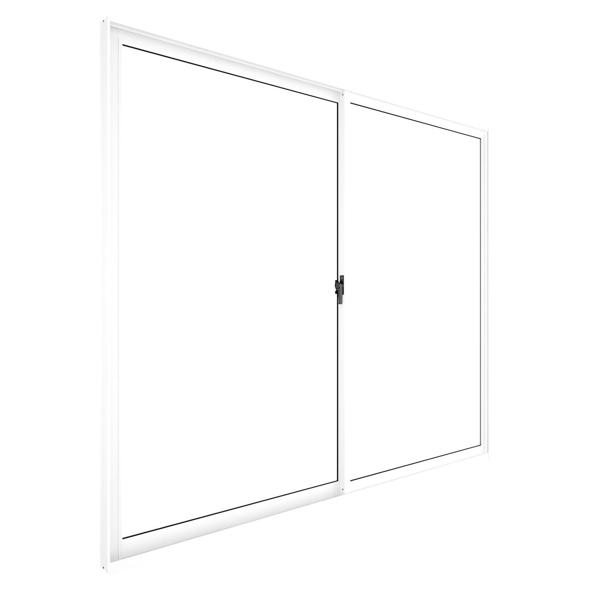 WINTEC - Ventana aluminio 140x120 cm monolítico blanco corredera