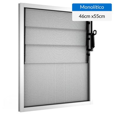 Ventana aluminio 46x55 cm monoltico blanco corredera