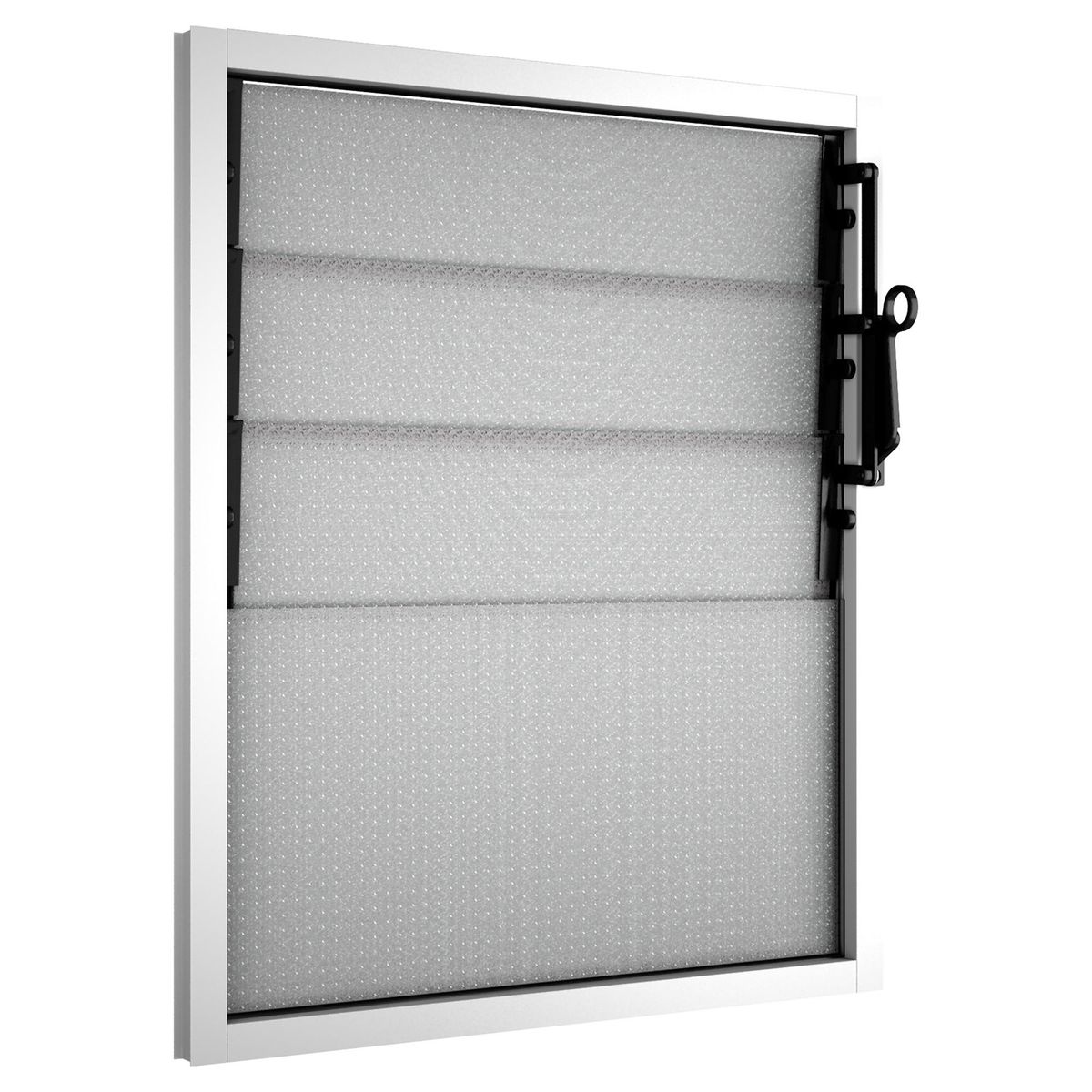WINTEC - Ventana aluminio 46x55 cm monolítico blanco corredera