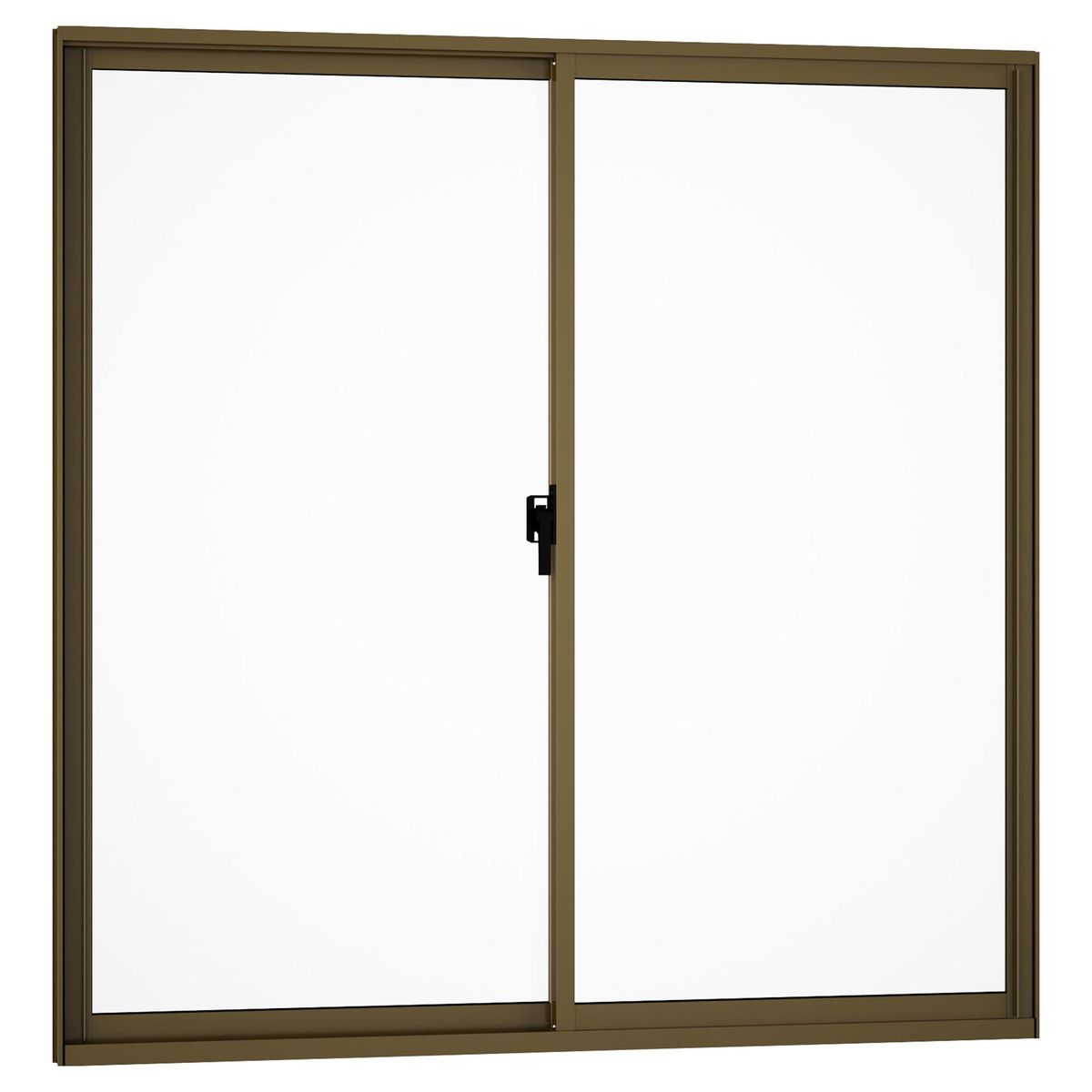 WINTEC - Ventana aluminio 100x100 cm monolítico titanio corredera