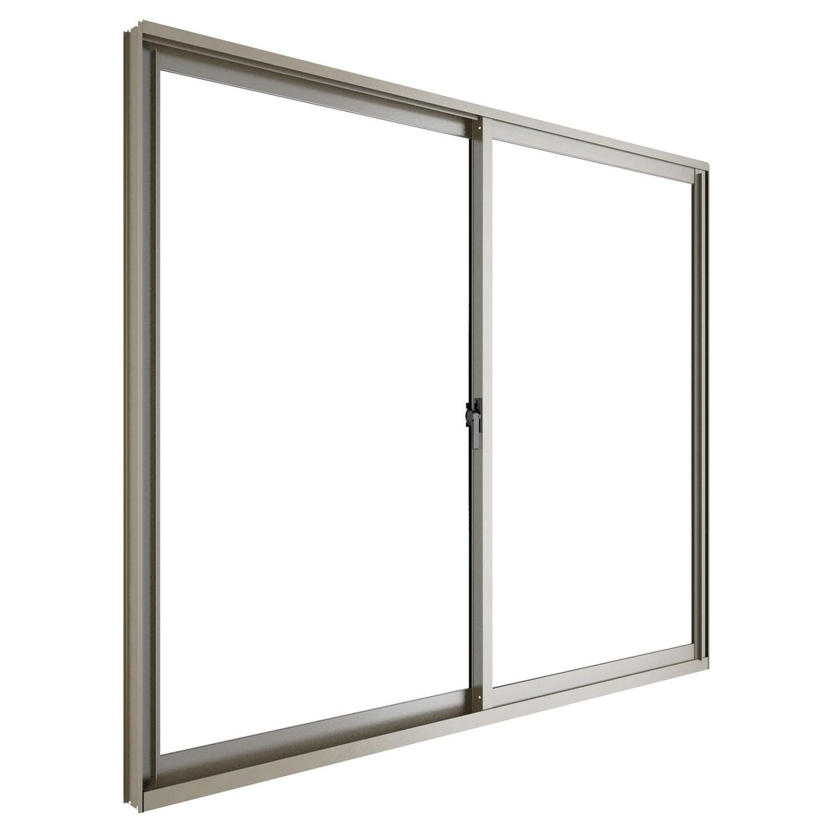 WINTEC - Ventana aluminio 121x100 cm monolítico titanio corredera