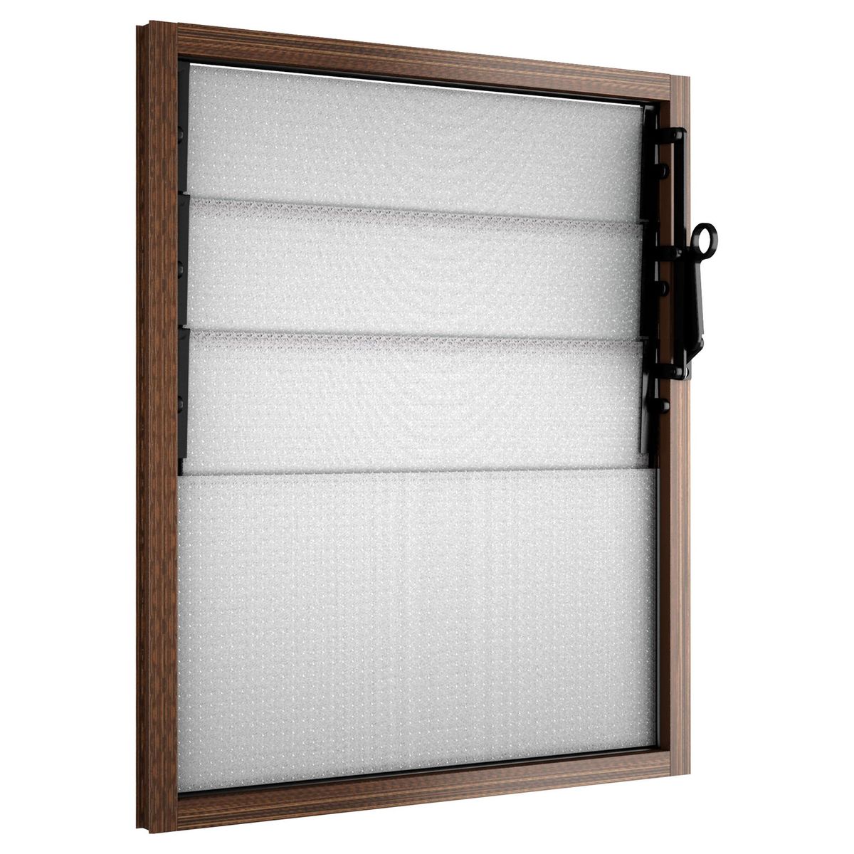 WINTEC - Ventana aluminio 46x55 cm monolítico madera corredera