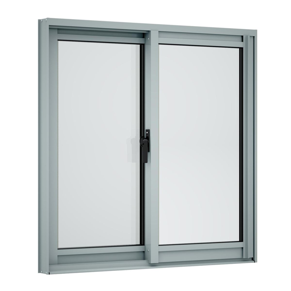 WINTEC - Ventana termopanel aluminio 100x100 cm mate corredera