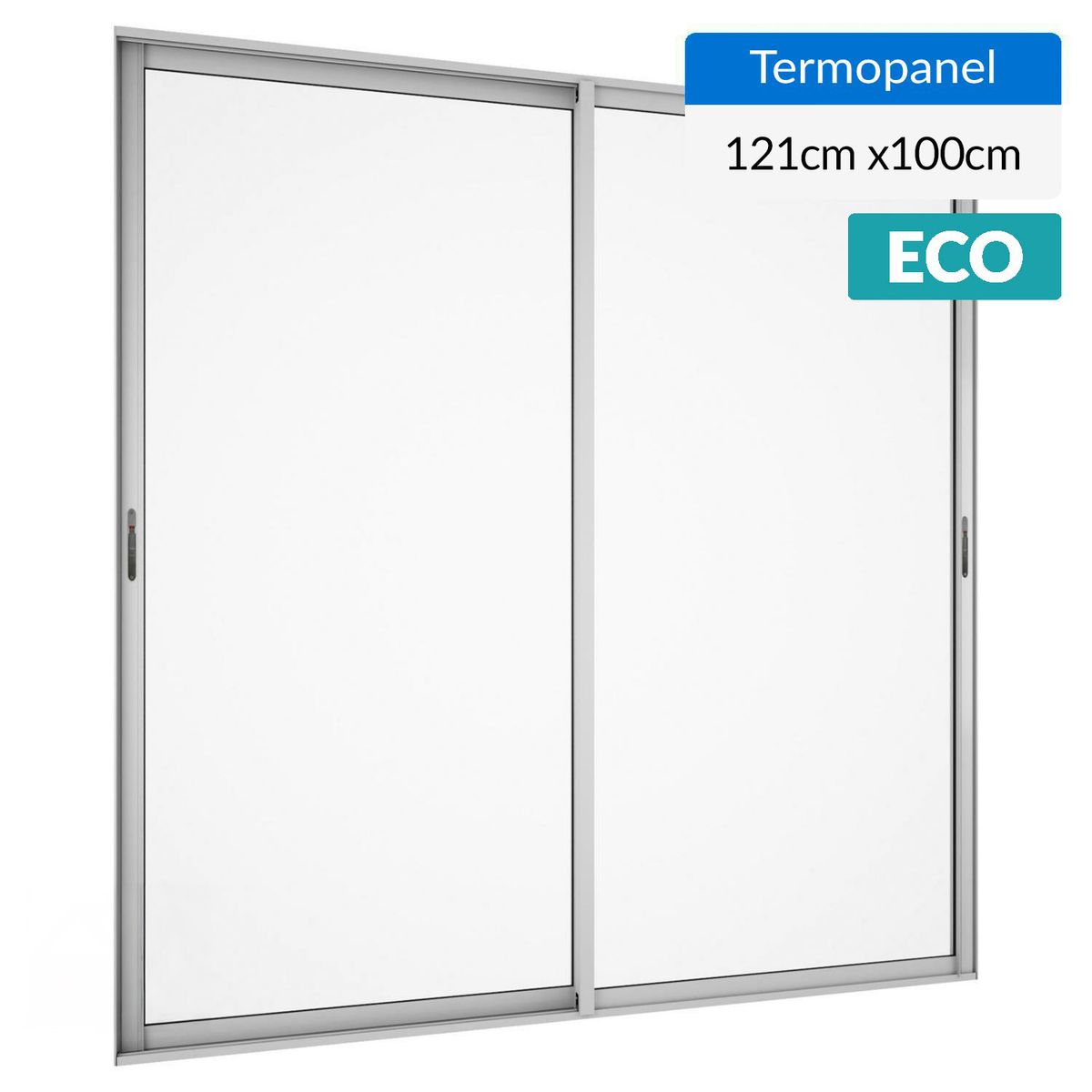 WINTEC - Ventana termopanel aluminio 121x100 cm mate corredera