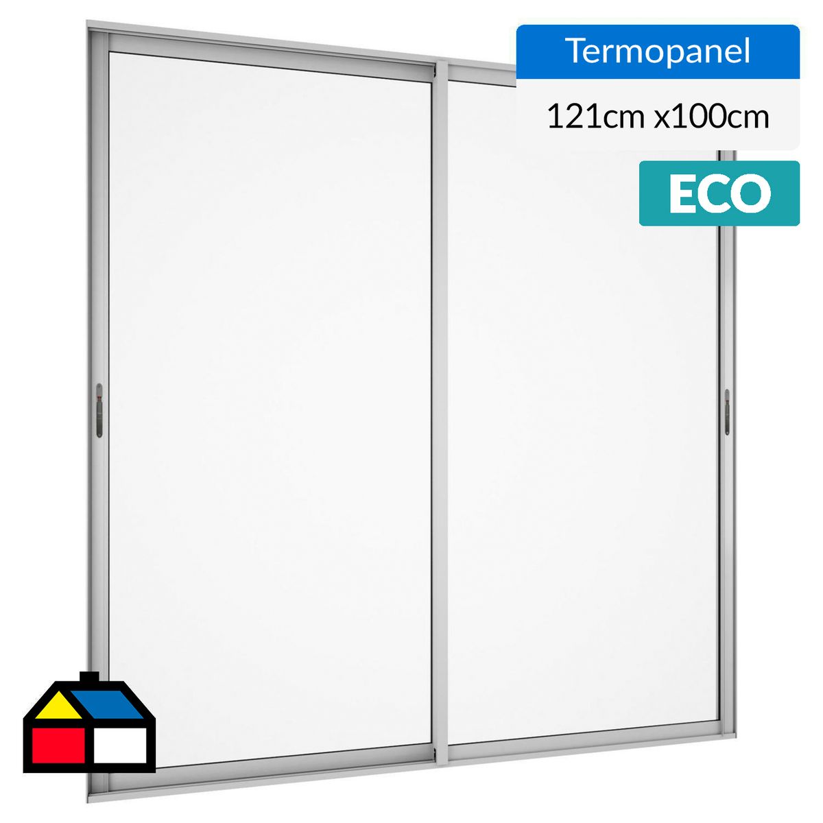 WINTEC - Ventana termopanel aluminio 121x100 cm mate corredera