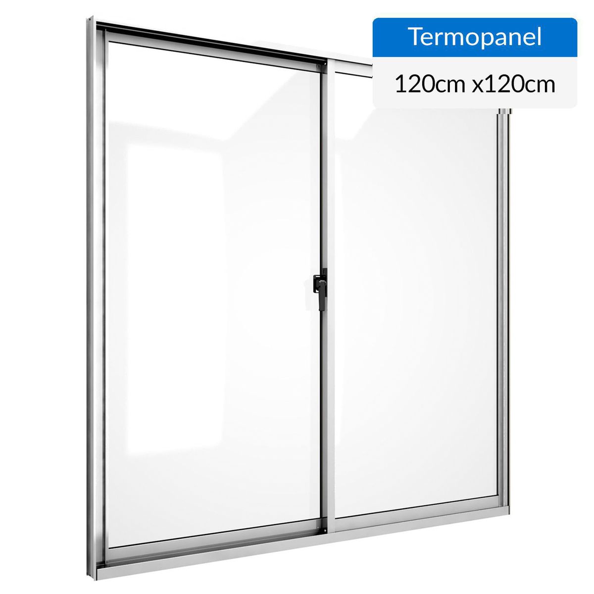 WINTEC - Ventana termopanel aluminio 120x120 cm mate corredera