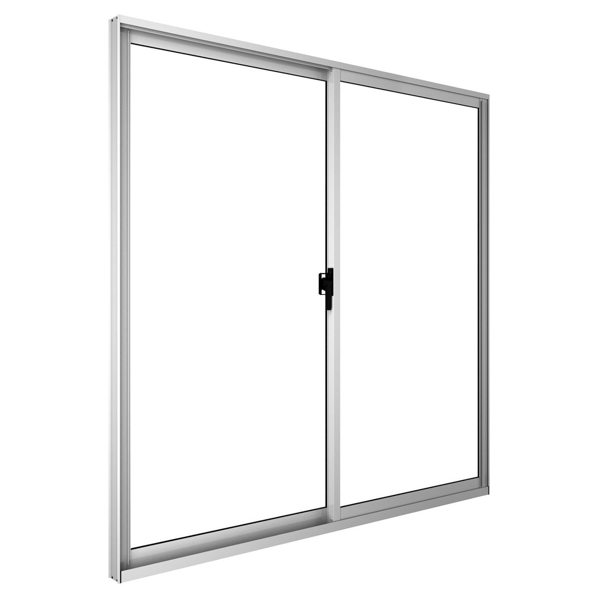 WINTEC - Ventana termopanel aluminio 100x100 cm blanco corredera