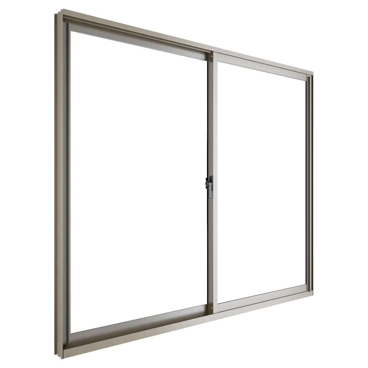 WINTEC - Ventana termopanel aluminio 121x100 cm titanio corredera