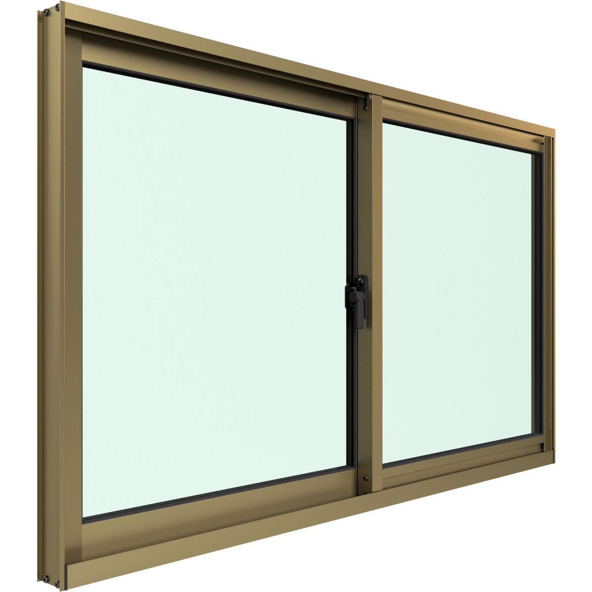 WINTEC - Ventana termopanel aluminio 100x60 cm titanio corredera