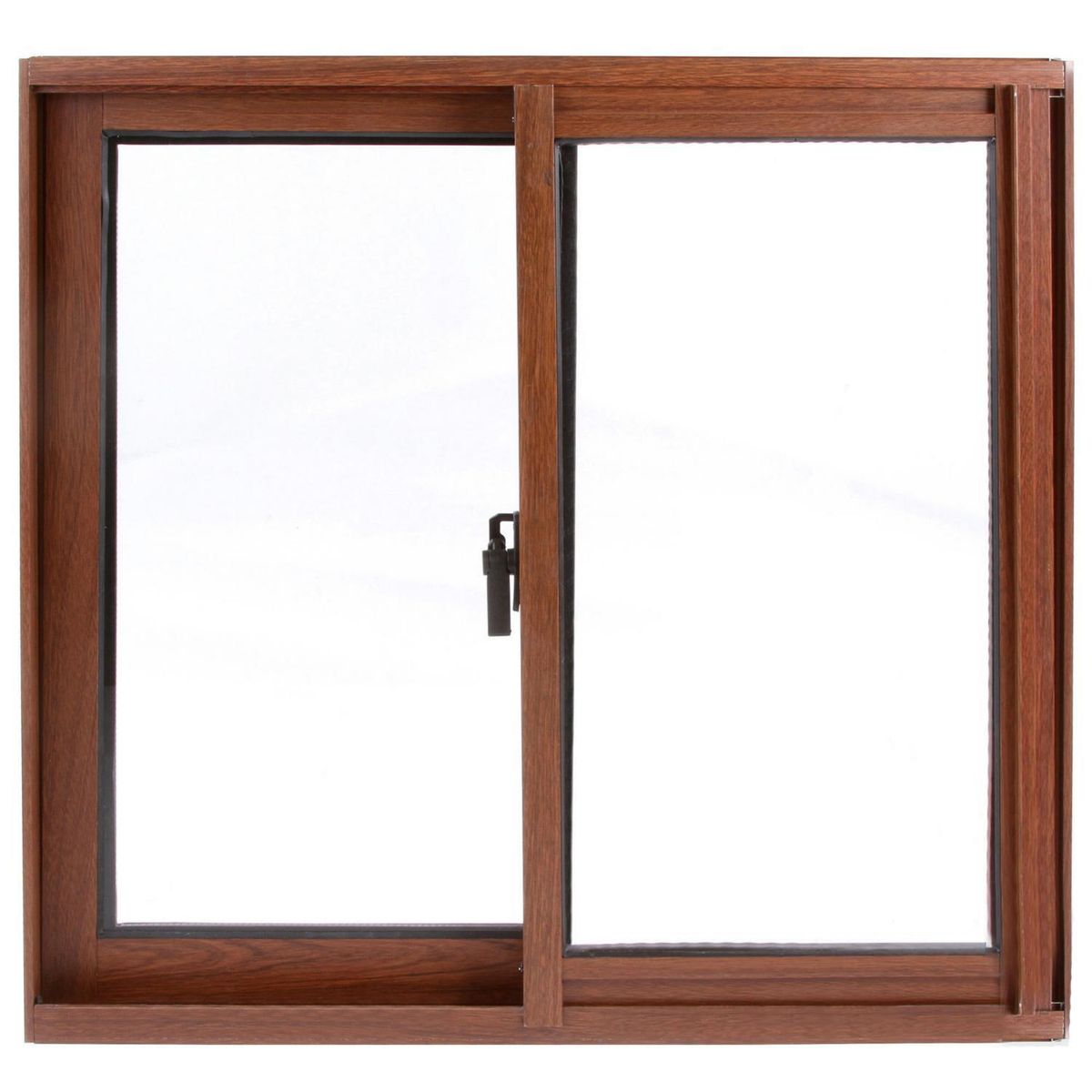 WINTEC - Ventana termopanel aluminio 121x100 cm madera corredera