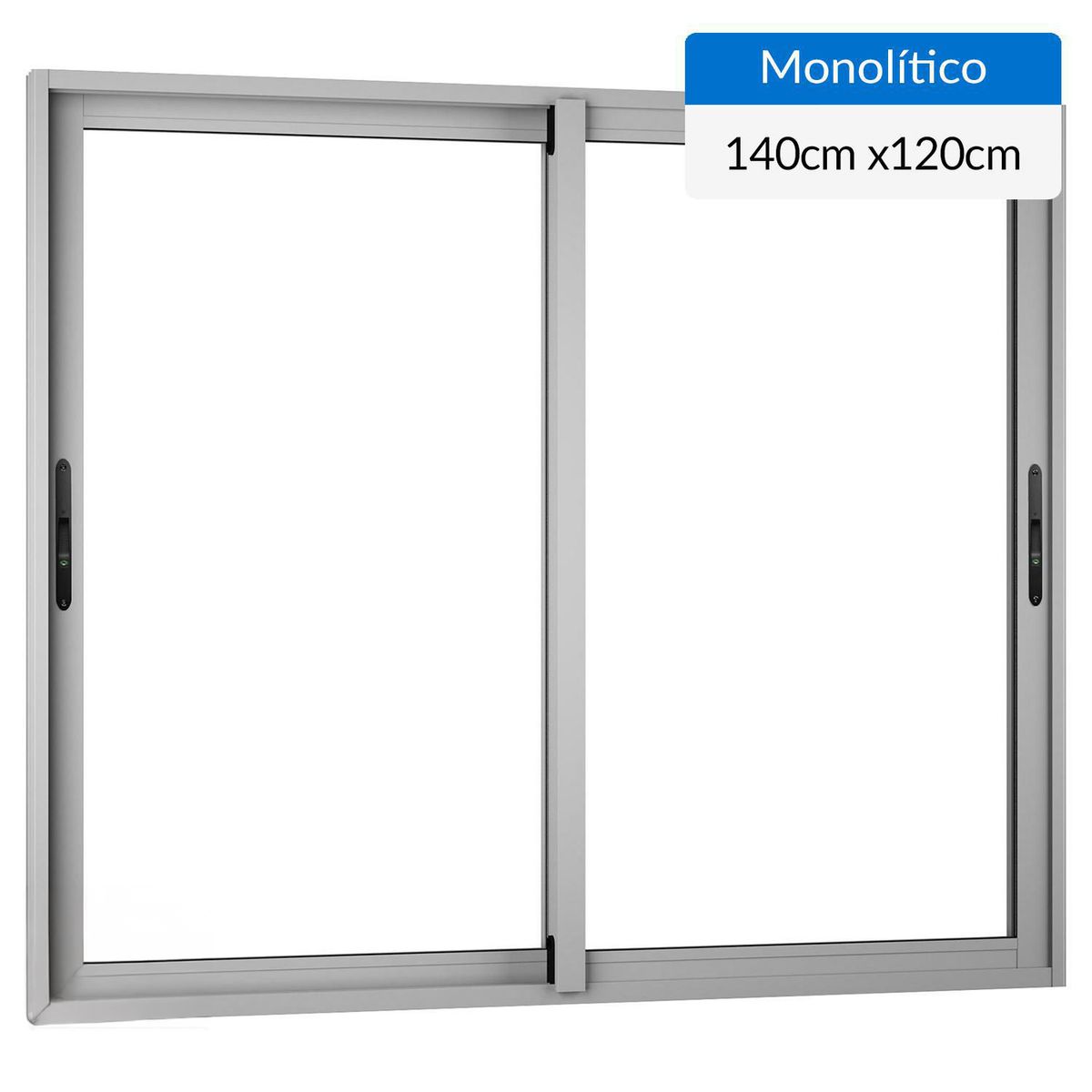 WINTEC - Ventana aluminio 140x120 cm monolítico mate corredera
