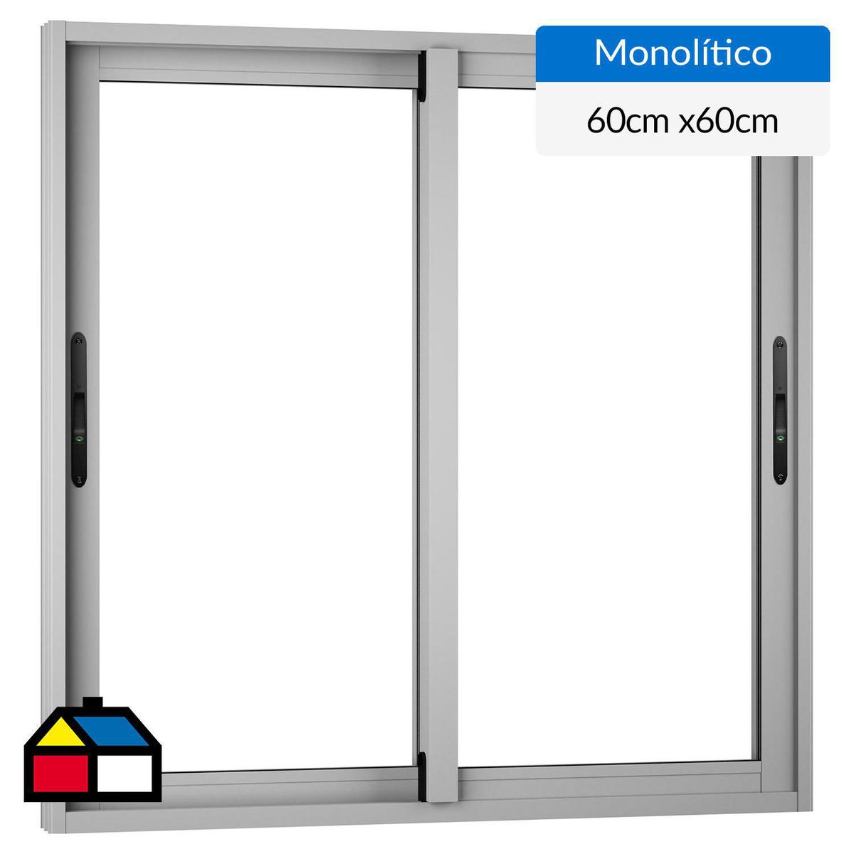 WINTEC - Ventana aluminio 60x60 cm monolítico mate corredera
