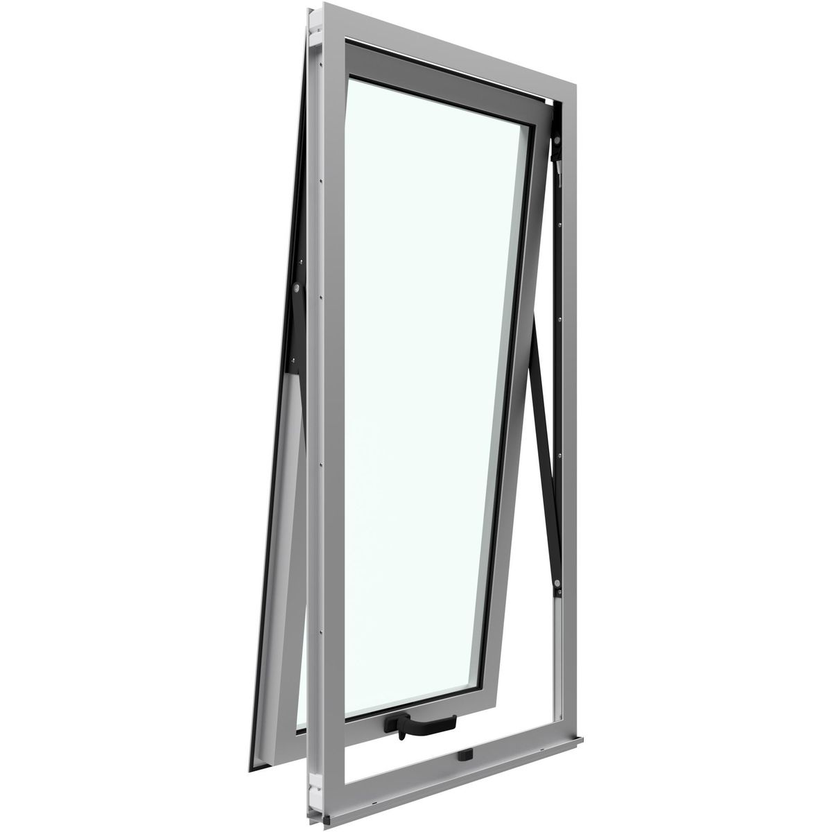 WINTEC - Ventana aluminio 60x120 cm monolítico mate proyectante