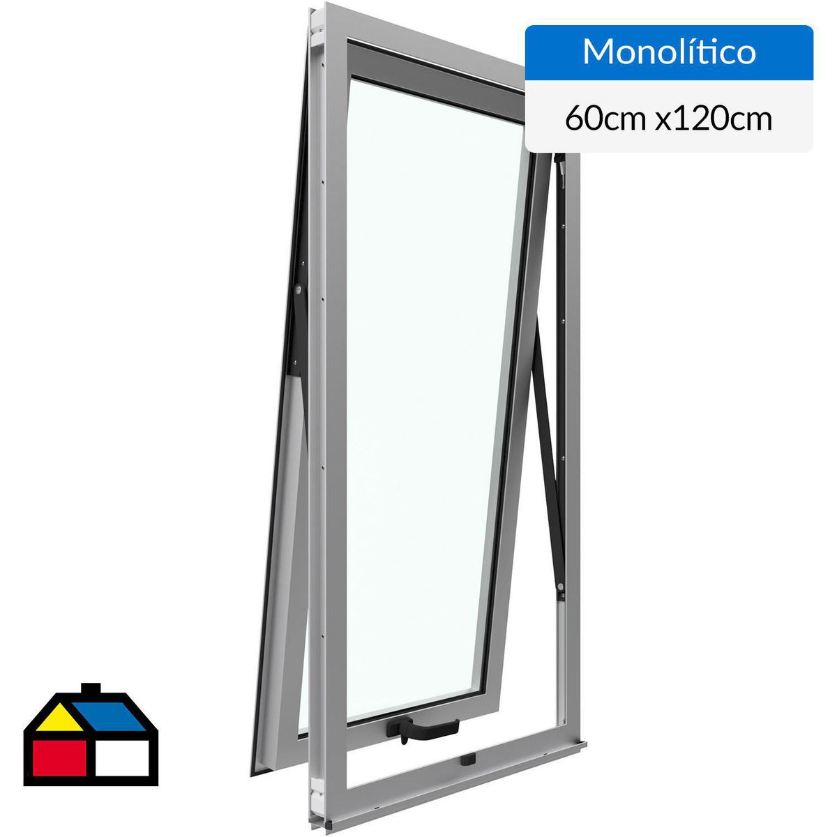 WINTEC - Ventana aluminio 60x120 cm monolítico mate proyectante
