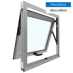 WINTEC - Ventana aluminio 60x60 cm monolítico mate proyectante