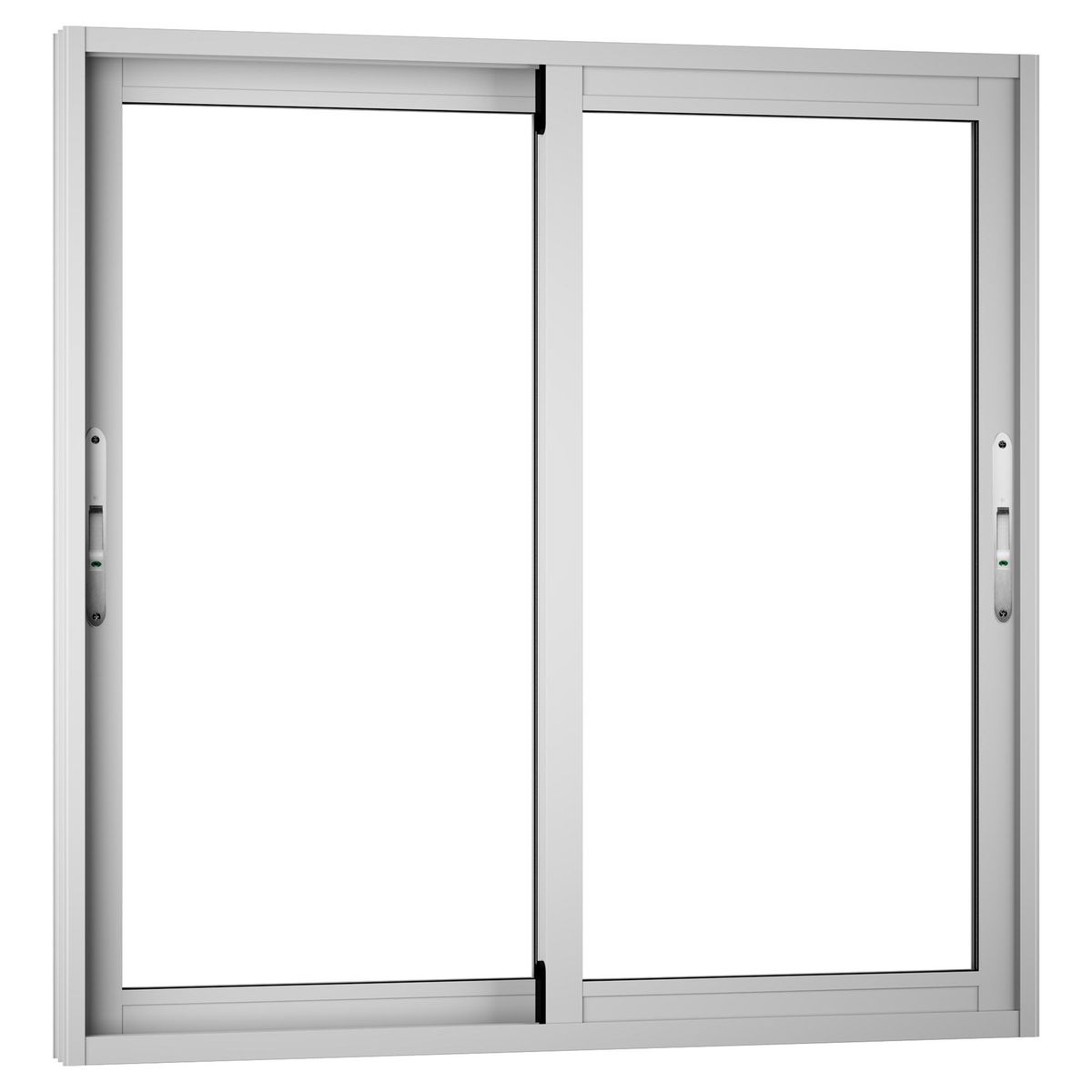 WINTEC - Ventana aluminio 100x100 cm monolítico blanco corredera
