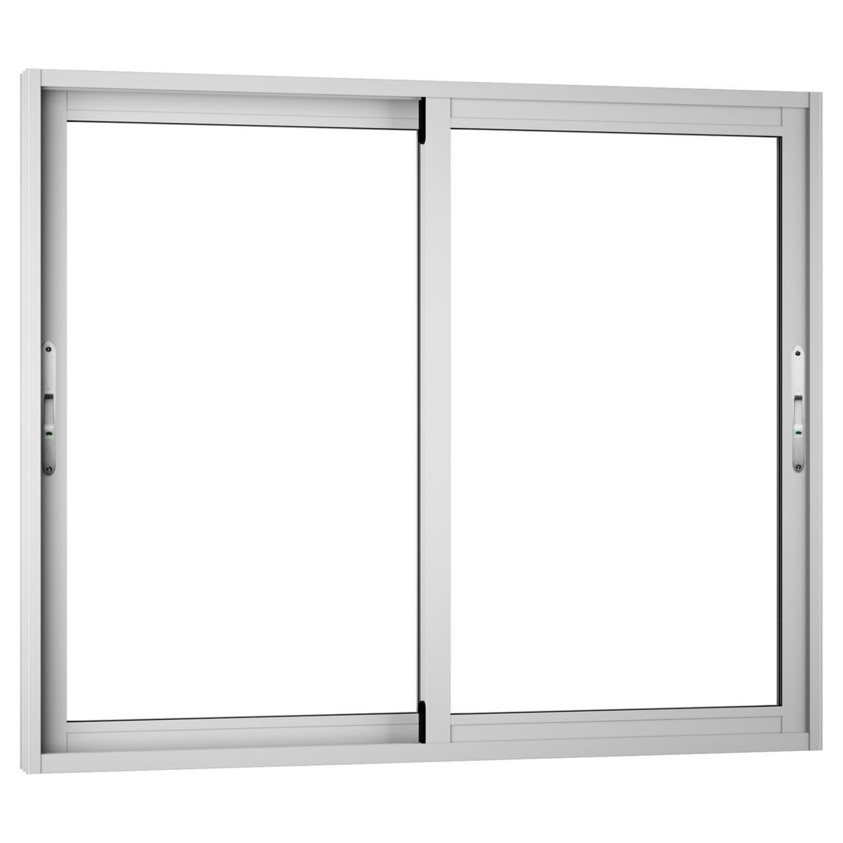 WINTEC - Ventana aluminio 121x100 cm monolítico blanco corredera