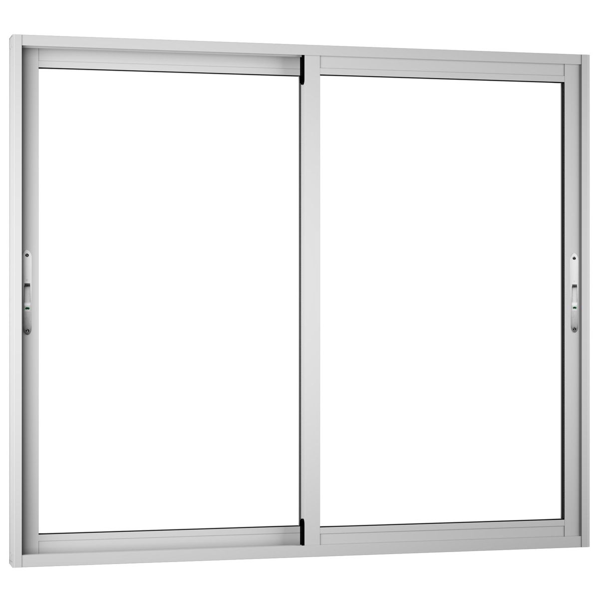 WINTEC - Ventana aluminio 140x120 cm monolítico blanco corredera