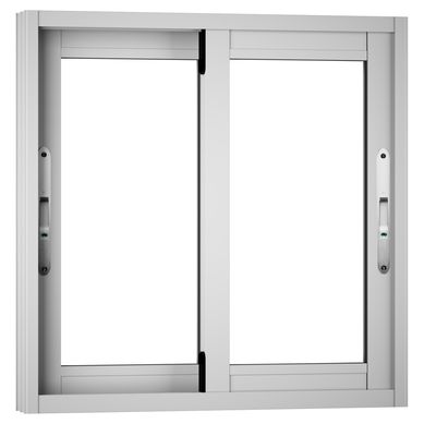 Ventana aluminio 60x60 cm monoltico blanco corredera