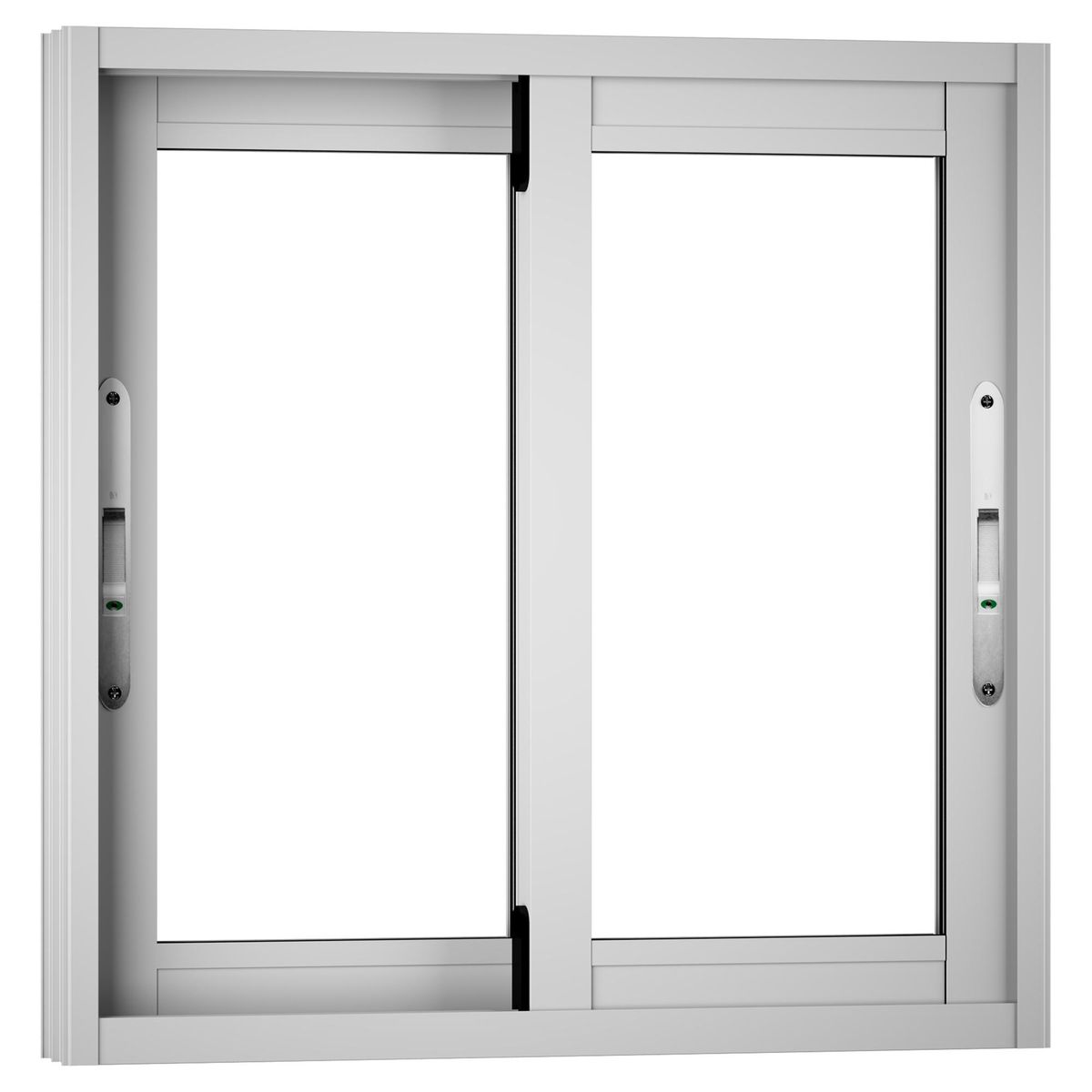 WINTEC - Ventana aluminio 60x60 cm monolítico blanco corredera