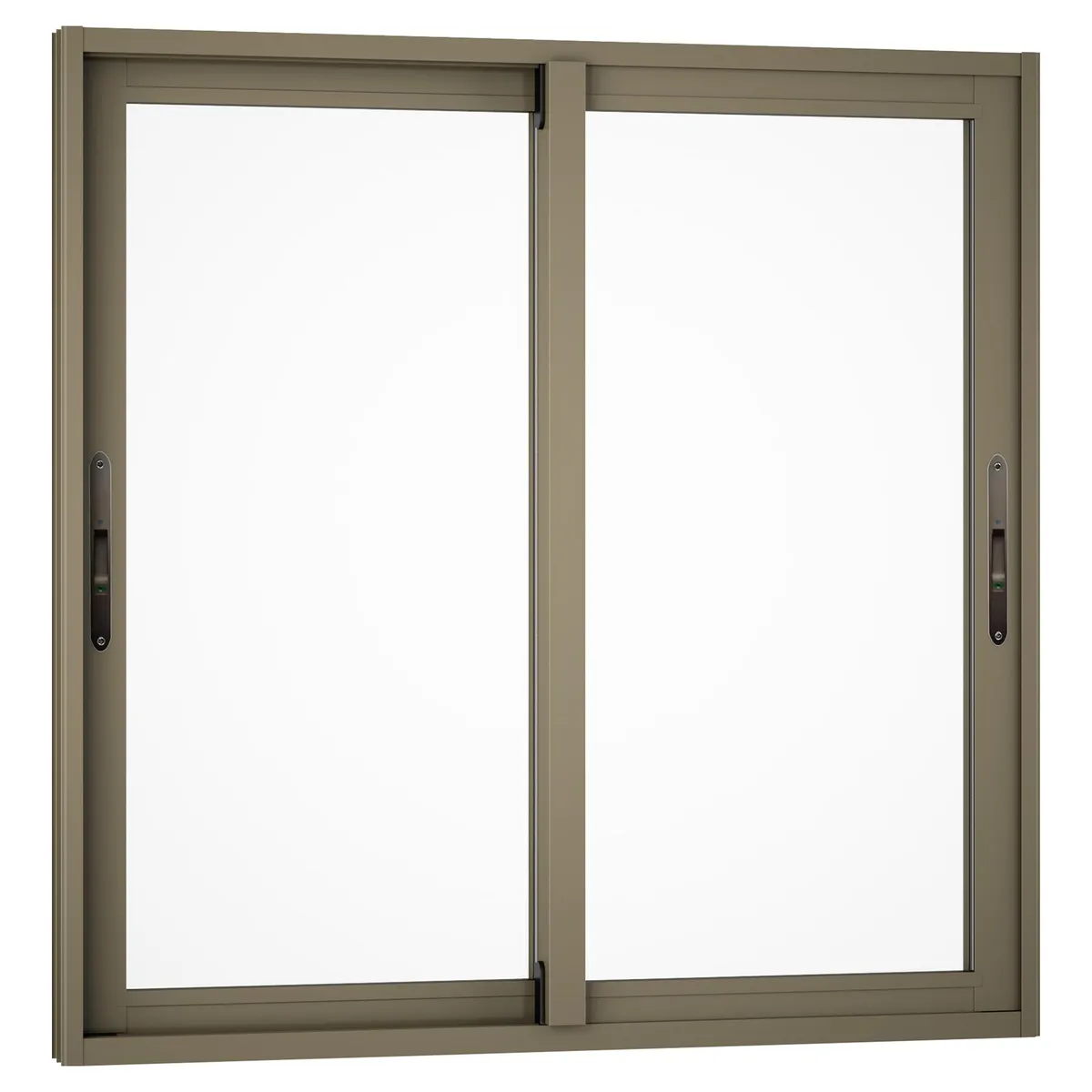 WINTEC - Ventana aluminio 100x100 cm monolítico titanio corredera
