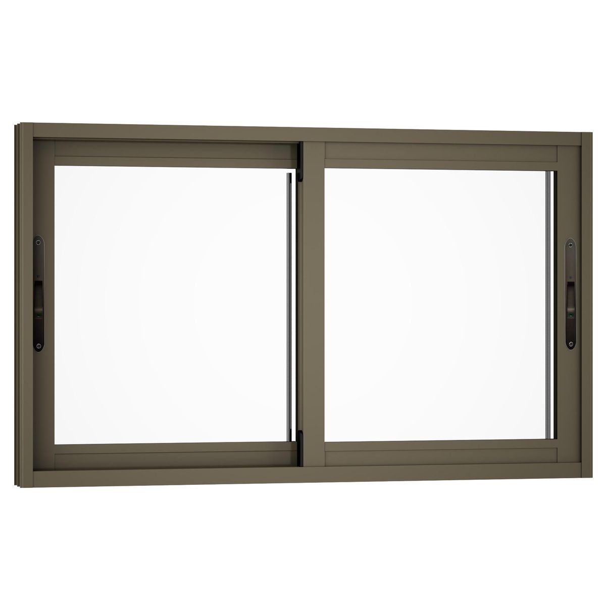 WINTEC - Ventana aluminio 100x60 cm monolítico titanio corredera